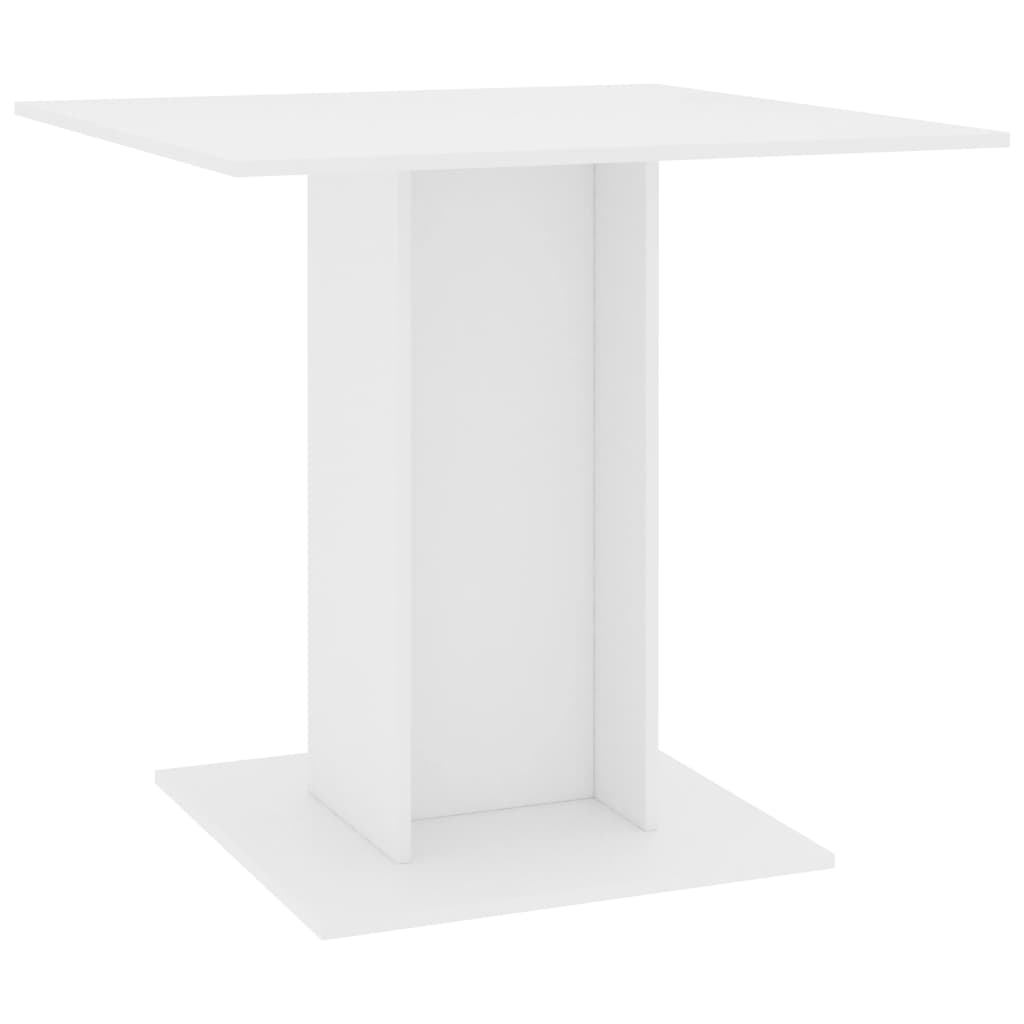 Ruokapöytä valkoinen 80x80x75 cm - Sisustajankoti.fi