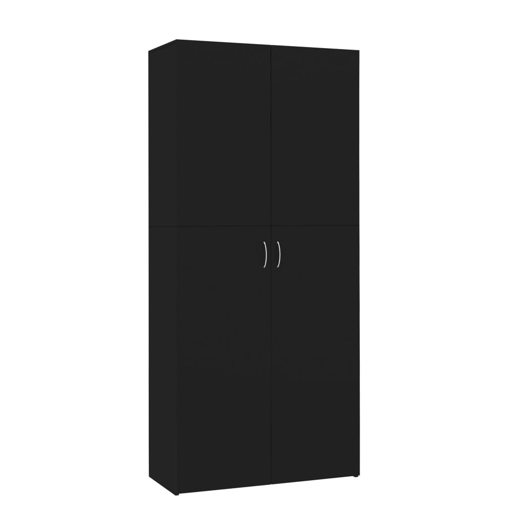 Kenkäkaappi musta 80x35,5x180 cm - Sisustajankoti.fi
