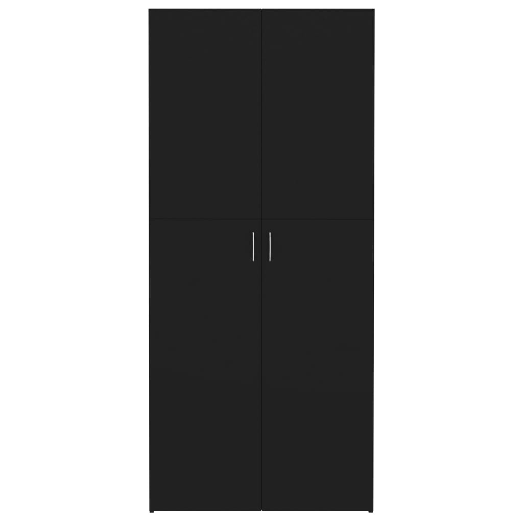 Kenkäkaappi musta 80x35,5x180 cm - Sisustajankoti.fi