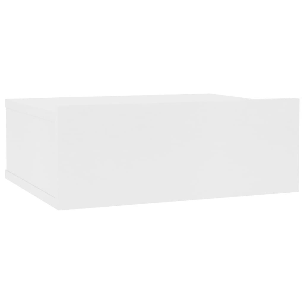 Kelluva yöpöytä valkoinen 40x30x15 cm - Sisustajankoti.fi