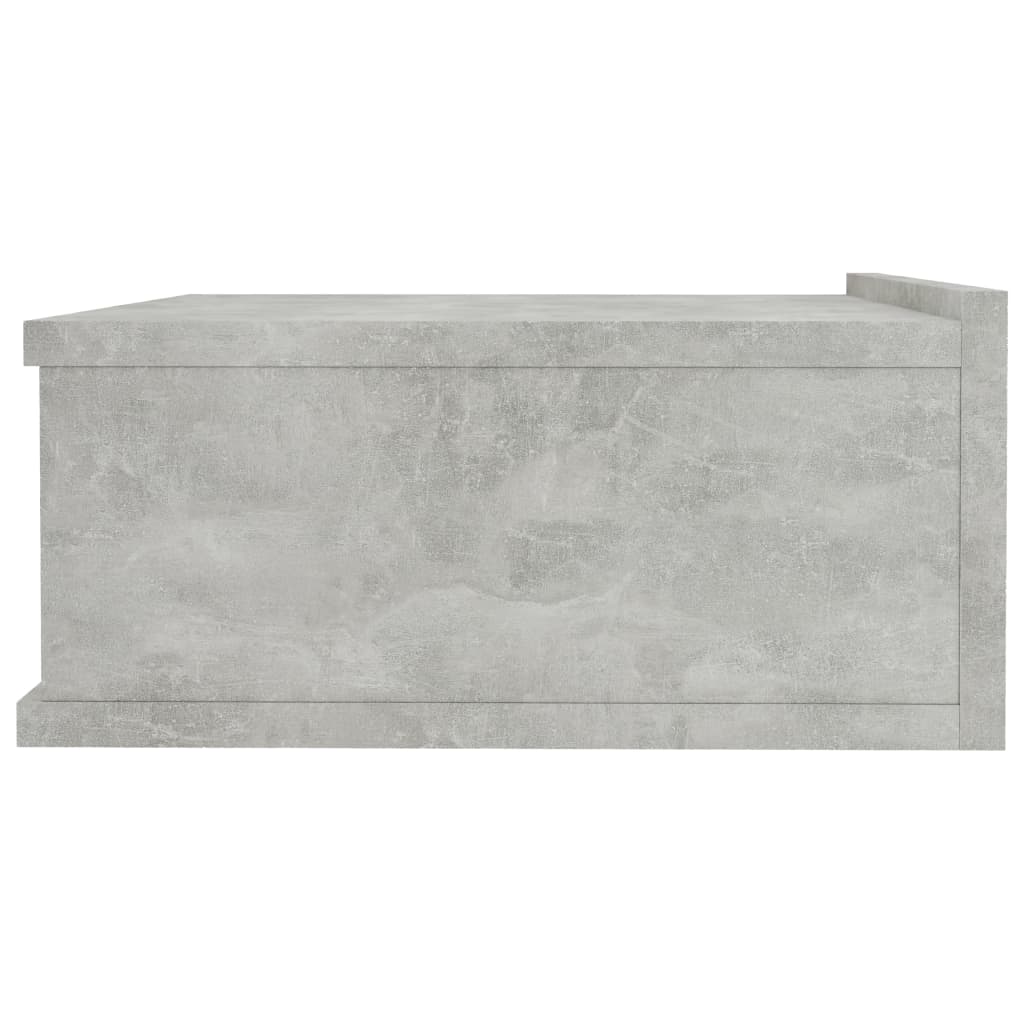 Kelluva yöpöytä betoninharmaa 40x30x15 cm - Sisustajankoti.fi
