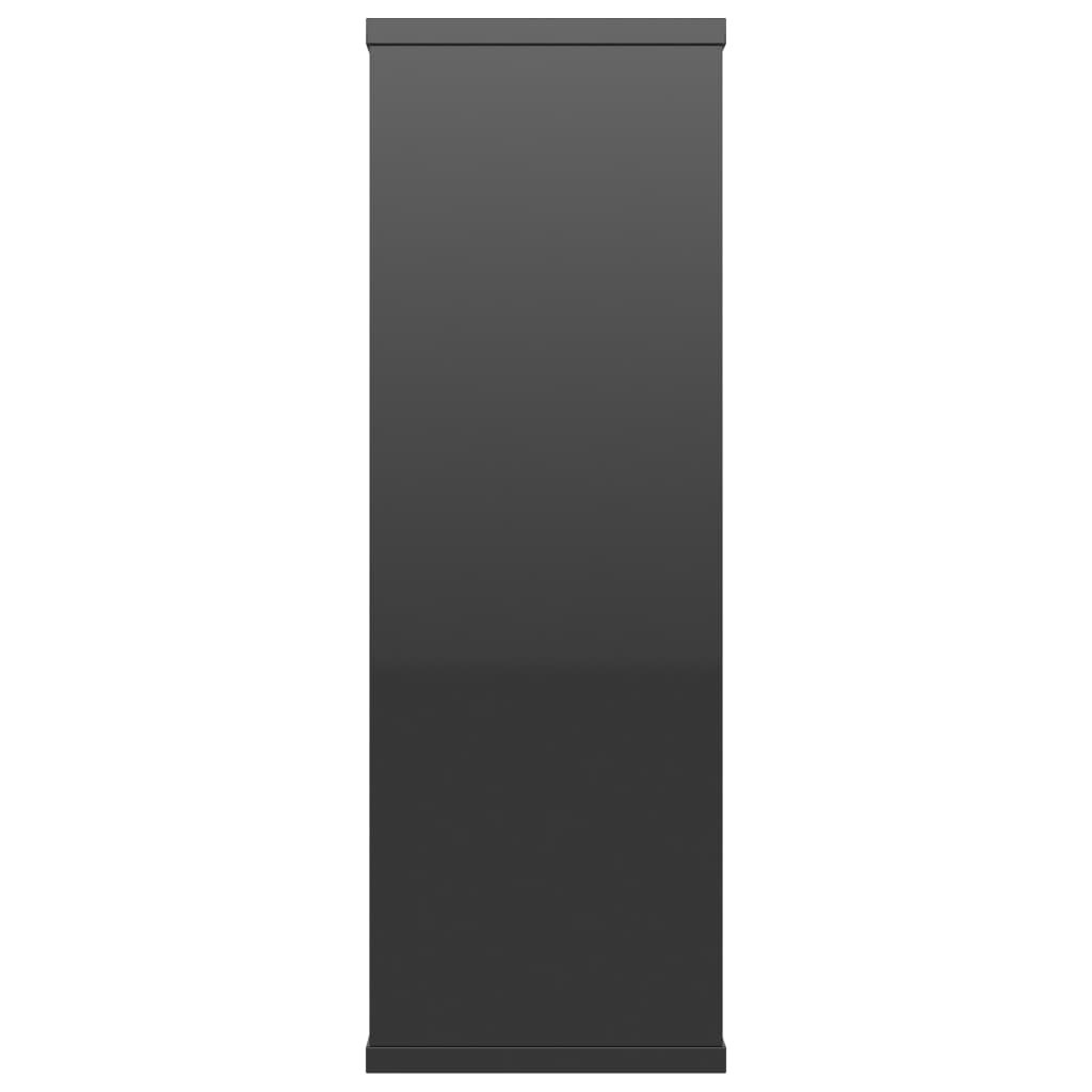 Seinähyllyt korkeakiilto musta 104x20x60 cm - Sisustajankoti.fi