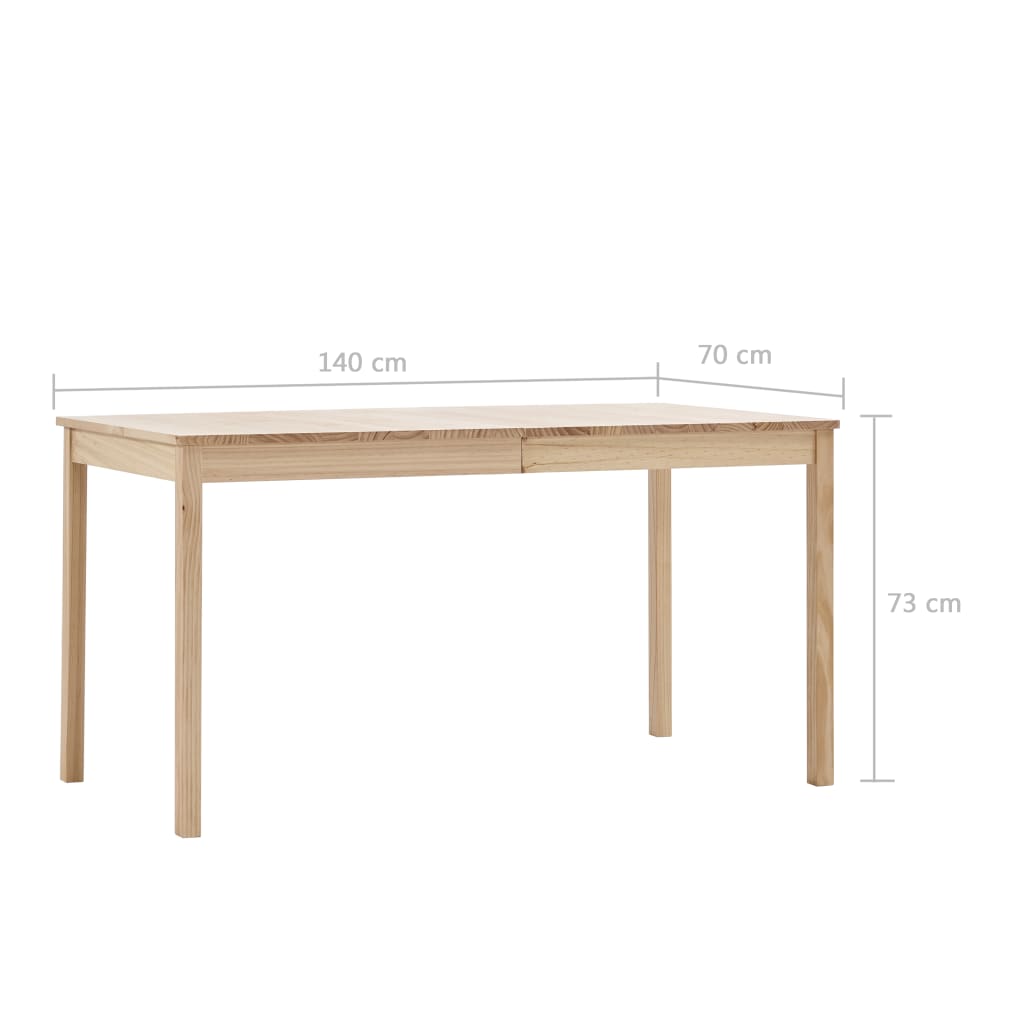 Ruokapöytä 140x70x73 cm mänty - Sisustajankoti.fi