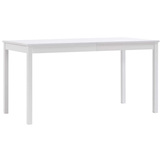 Ruokapöytä valkoinen 140x70x73 cm mänty - Sisustajankoti.fi