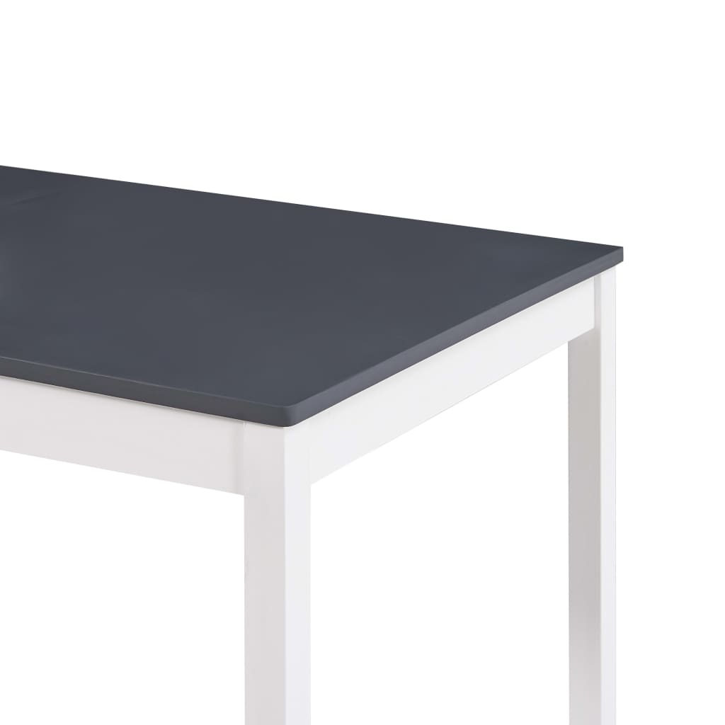 Ruokapöytä valkoinen ja harmaa 180x90x73 cm mänty - Sisustajankoti.fi