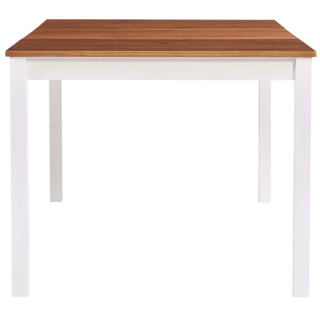Ruokapöytä valkoinen ja ruskea 180x90x73 cm mänty - Sisustajankoti.fi