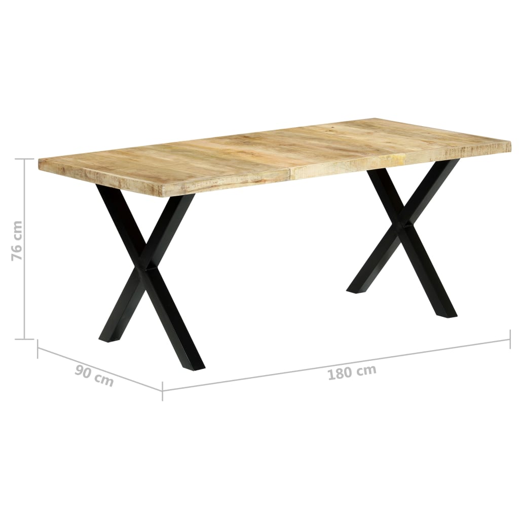 Ruokapöytä 180x90x76 cm mangopuu - Sisustajankoti.fi