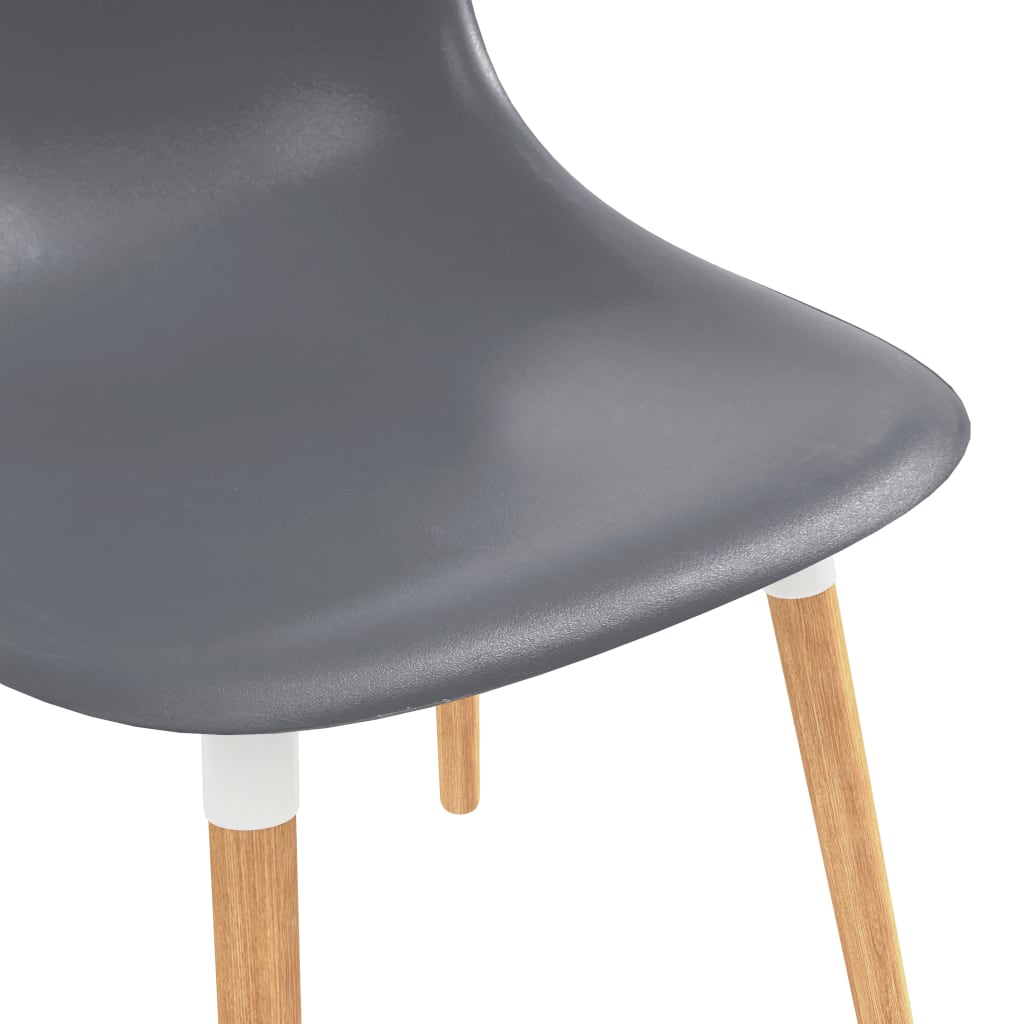 Ruokapöydän tuolit 4 kpl harmaa muovi - Sisustajankoti.fi
