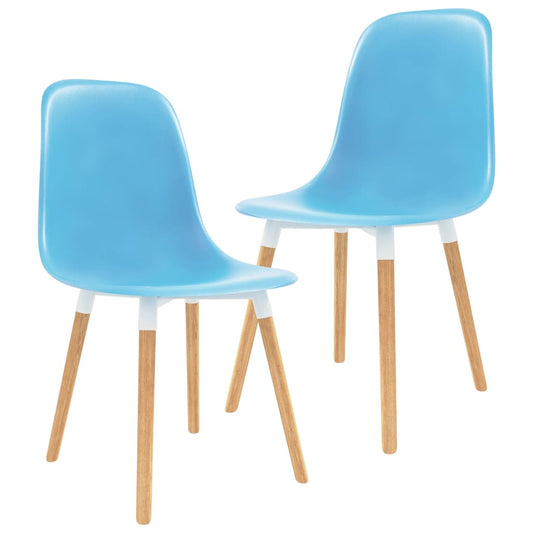 Ruokapöydän tuolit 2 kpl sininen muovi - Sisustajankoti.fi