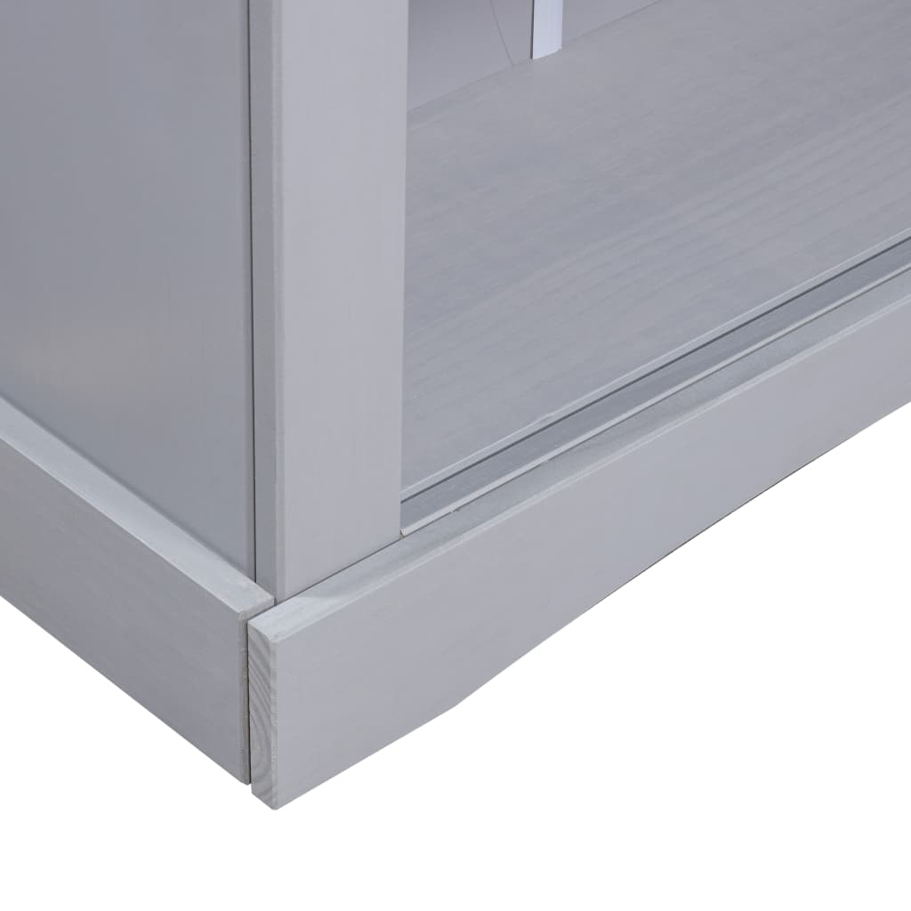 Kirjahylly 3 tasoa Meksikon mänty Corona harmaa 81x29x100 cm - Sisustajankoti.fi