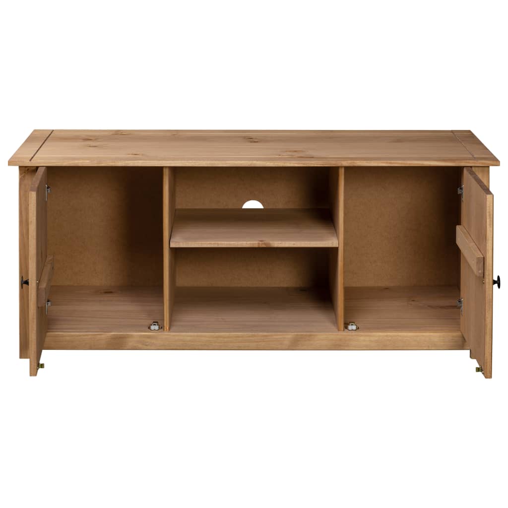 TV-taso 120x40x50 cm täysi mänty Panama-sarja - Sisustajankoti.fi