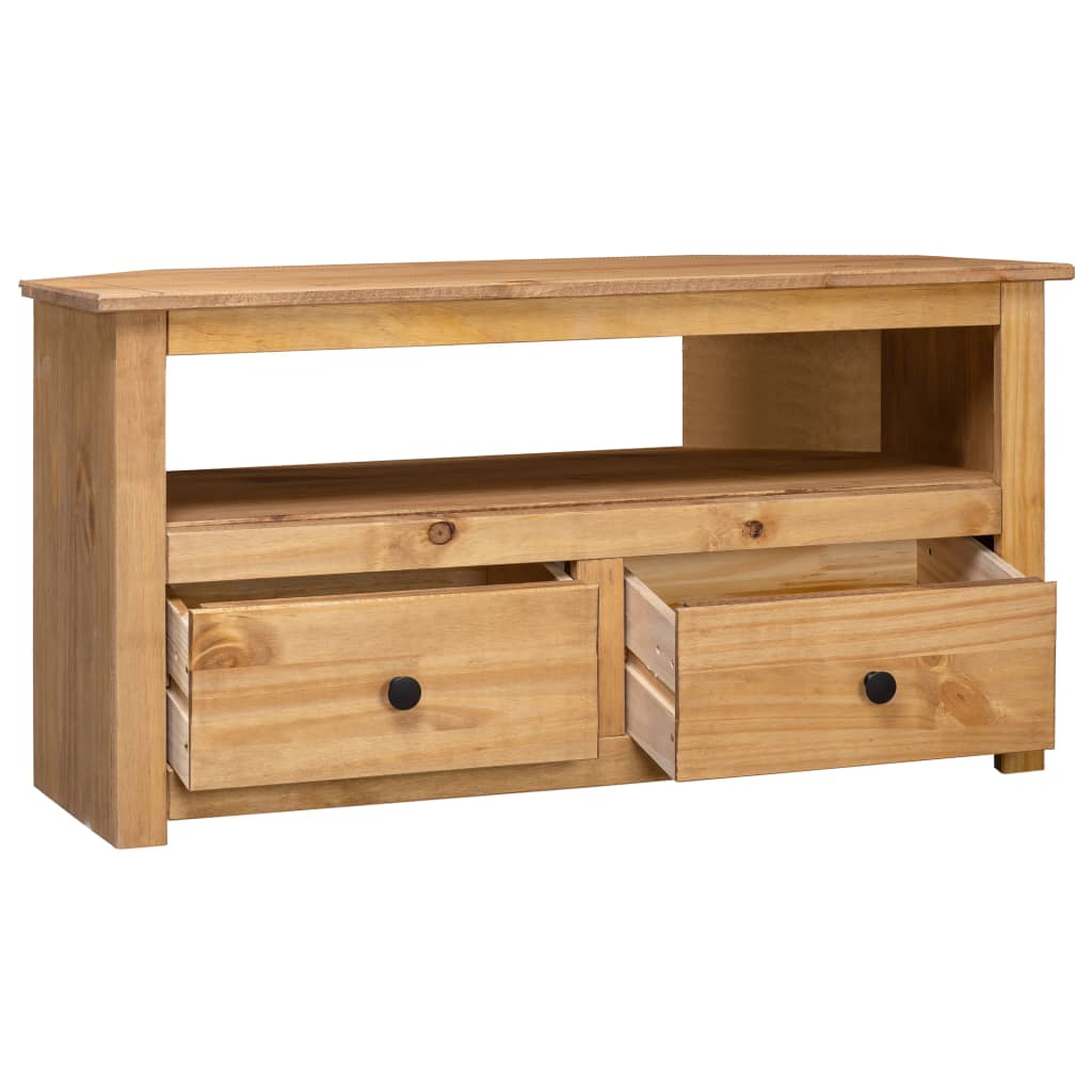 TV-kulmataso 93x49x49 cm täysi mänty Panama-sarja - Sisustajankoti.fi