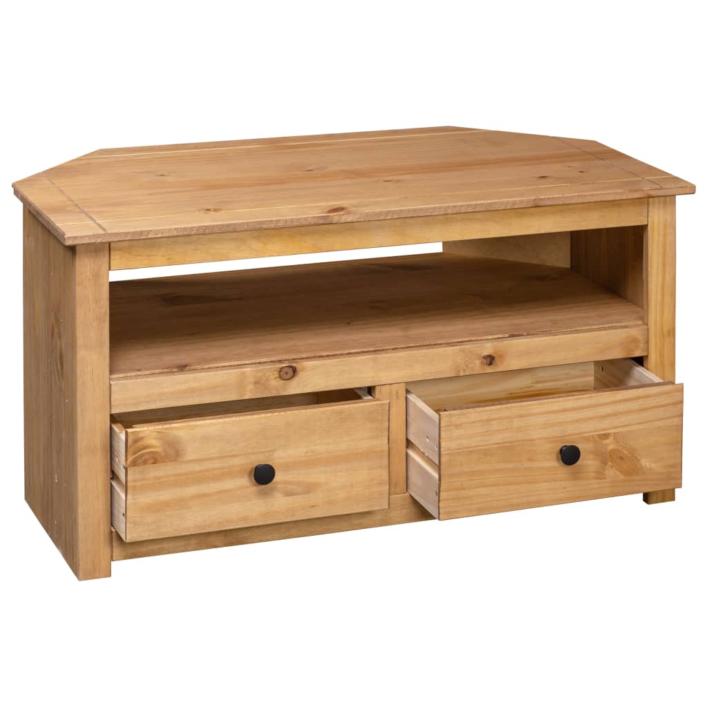 TV-kulmataso 93x49x49 cm täysi mänty Panama-sarja - Sisustajankoti.fi