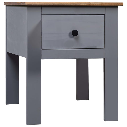 Yöpöytä harmaa 46x40x57 cm mänty Panama-sarja - Sisustajankoti.fi