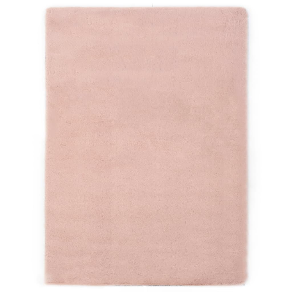 Matto 120x160 cm jäniksen tekonahka vanha pinkki - Sisustajankoti.fi