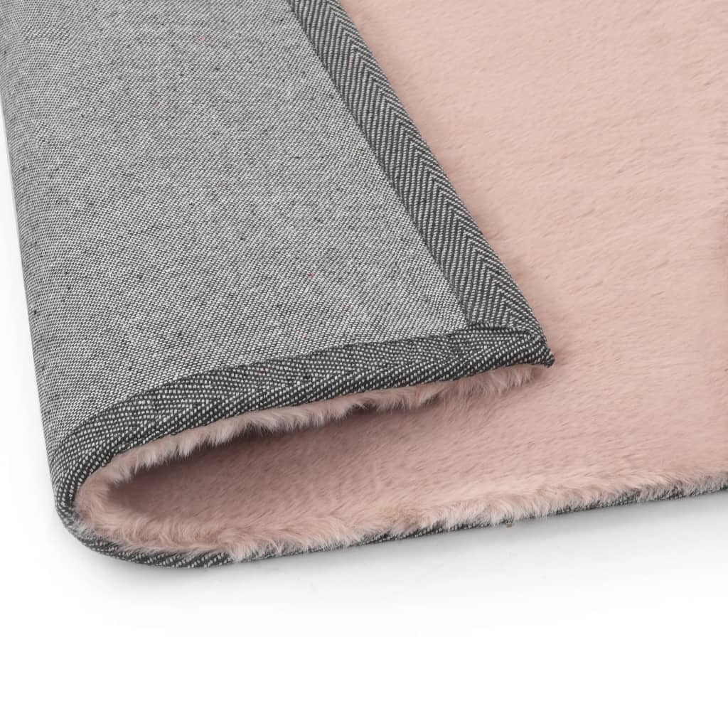 Matto 120x160 cm jäniksen tekonahka vanha pinkki - Sisustajankoti.fi