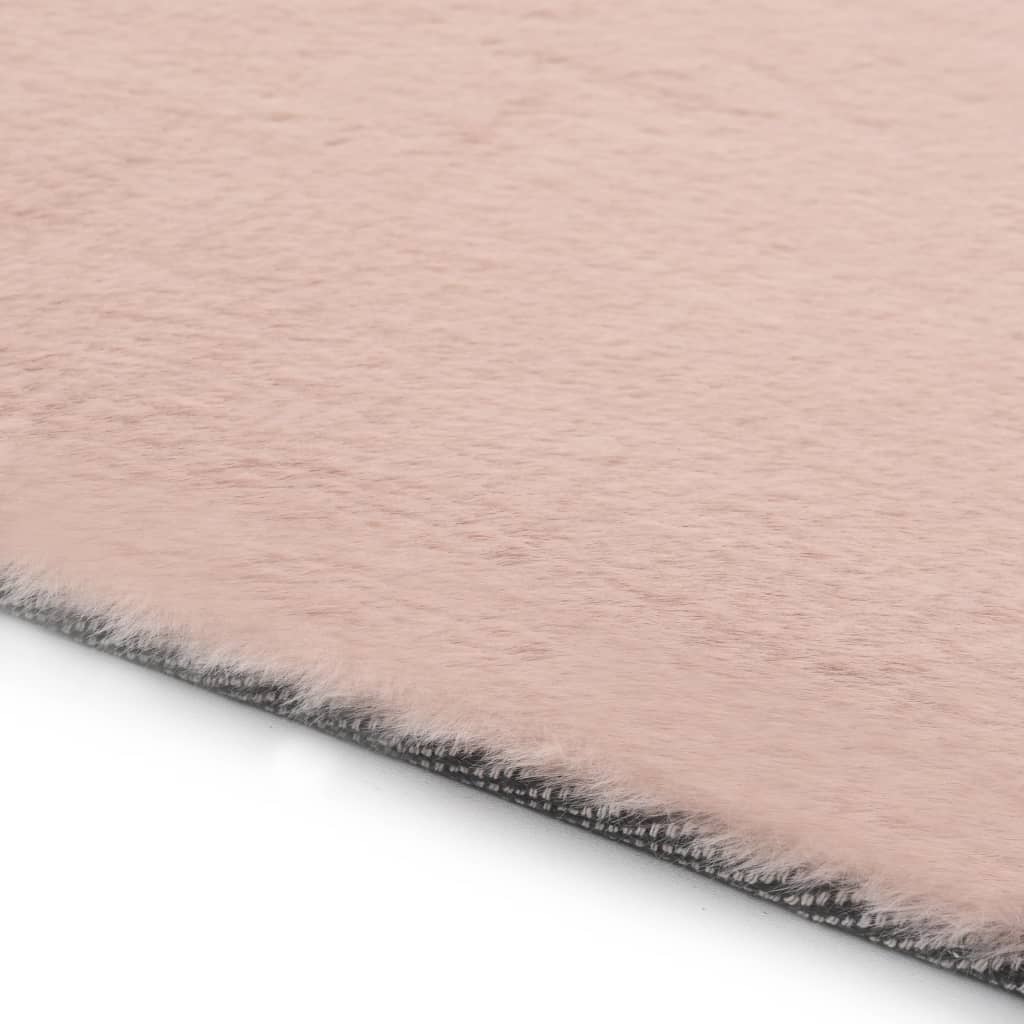 Matto 120x160 cm jäniksen tekonahka vanha pinkki - Sisustajankoti.fi