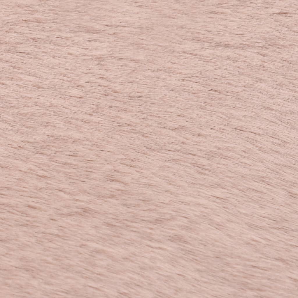 Matto 140x200 cm jäniksen tekonahka vanha pinkki - Sisustajankoti.fi
