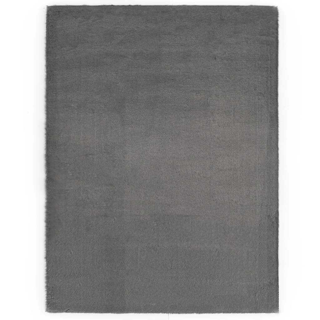Matto 160x230 cm jäniksen tekonahka tummanharmaa - Sisustajankoti.fi