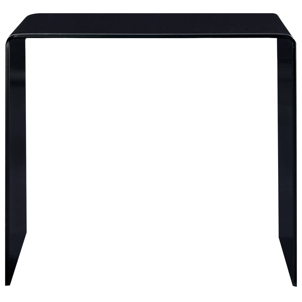 Sohvapöytä musta 50x50x45 cm karkaistu lasi - Sisustajankoti.fi