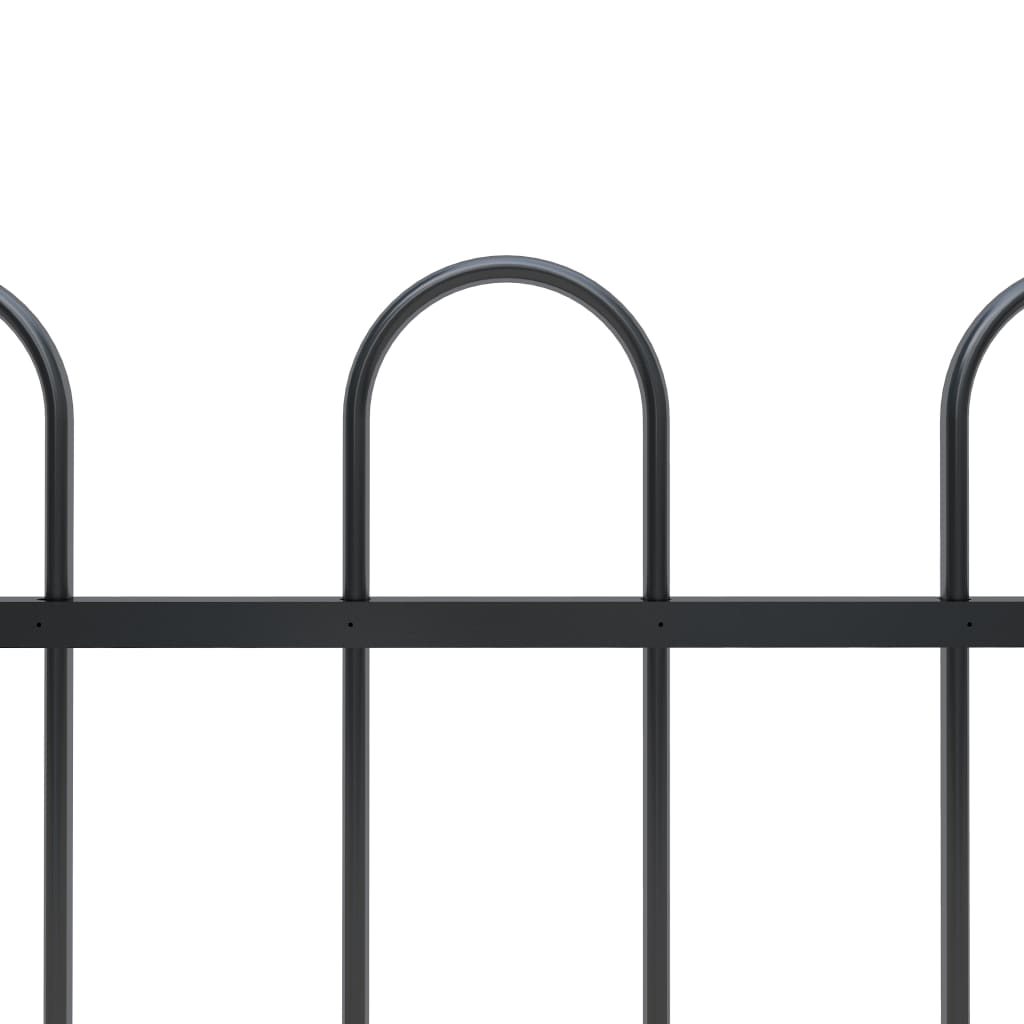 Puutarha-aita kaarikärjillä 10,2x1 m teräs musta - Sisustajankoti.fi