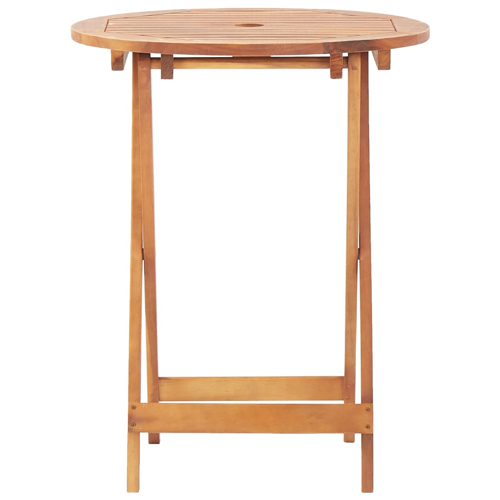 Kokoontaittuva puutarhapöytä 60x75 cm täysi akaasiapuu - Sisustajankoti.fi