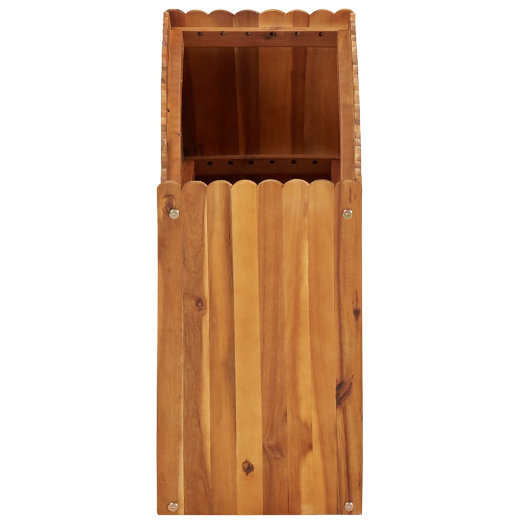 Puutarhan korotettu kukkalaatikko 100x30x50cm täysi akaasiapuu - Sisustajankoti.fi