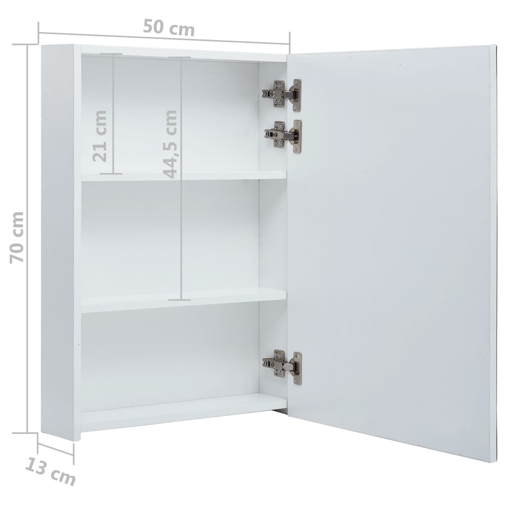 LED kylpyhuoneen peilikaappi 50x13x70 cm - Sisustajankoti.fi