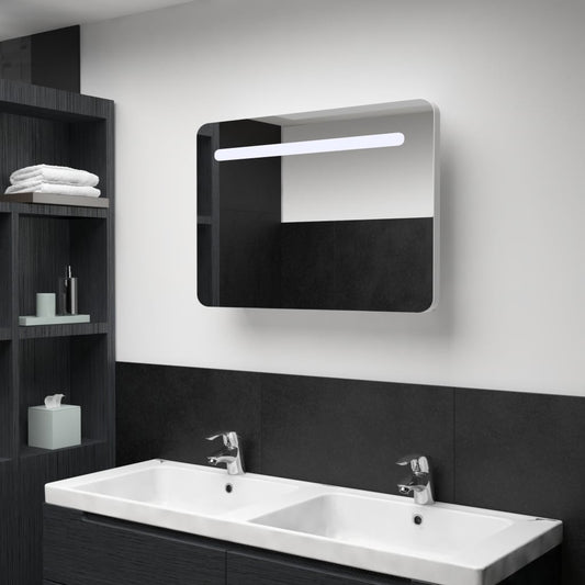 LED kylpyhuoneen peilikaappi 80x11x55 cm - Sisustajankoti.fi