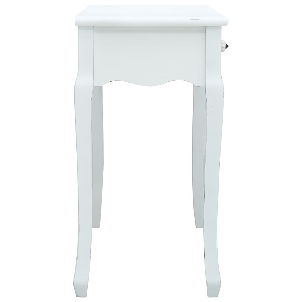 Sivupöytä valkoinen 120x40x74,5 cm puu - Sisustajankoti.fi