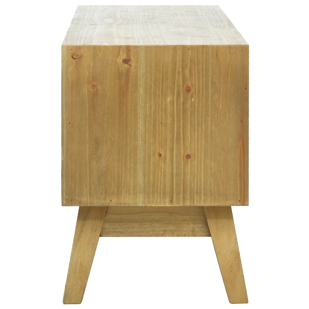 TV-taso ruskea kuvio 120x30x42 cm puu - Sisustajankoti.fi