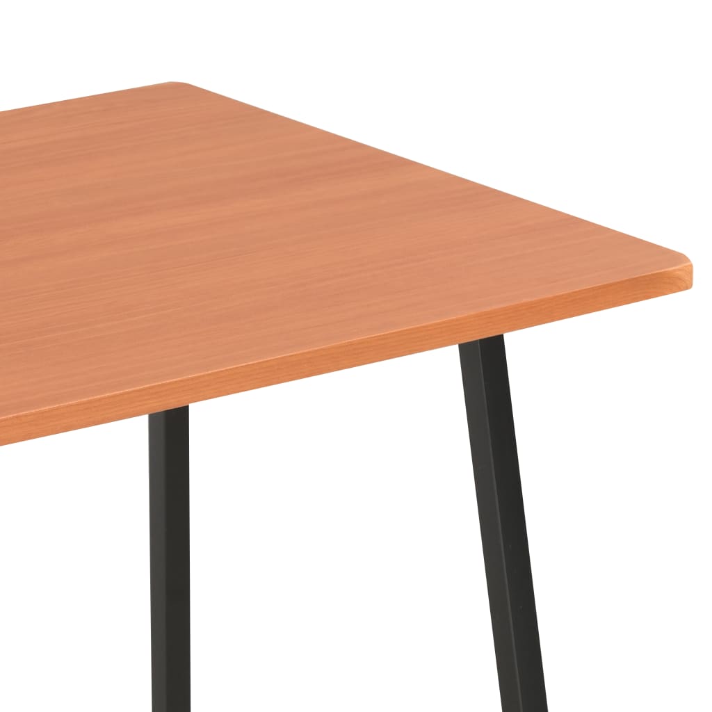 Työpöytä hyllyillä musta ja ruskea 102x50x117 cm - Sisustajankoti.fi