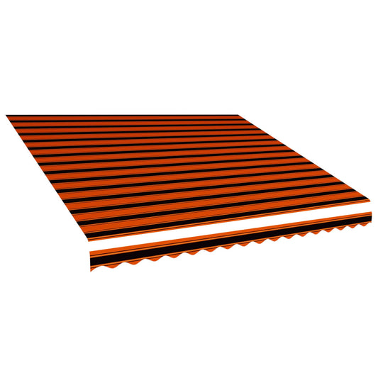 Markiisikangas oranssi ja ruskea 450x300 cm - Sisustajankoti.fi