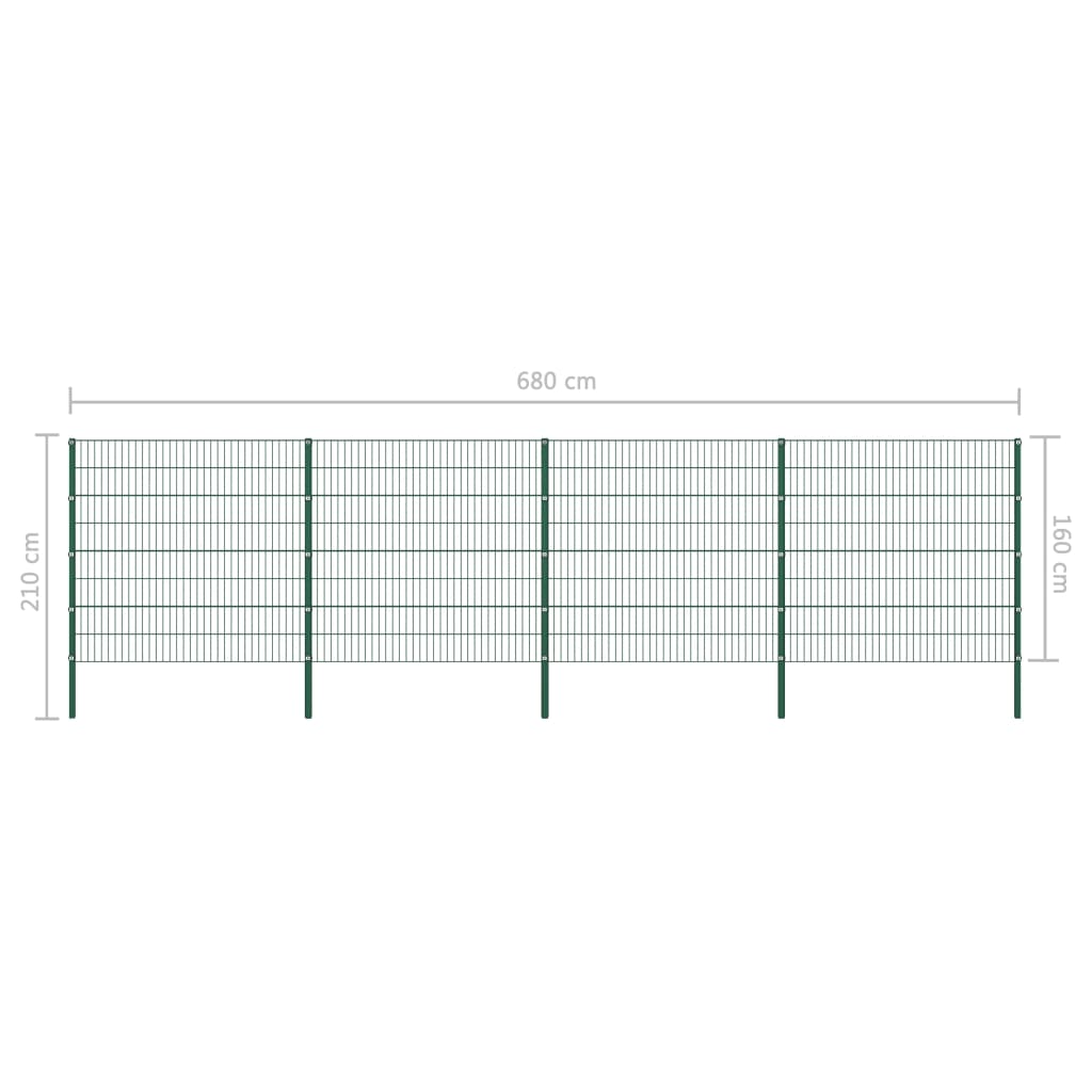 Aitapaneeli tolpilla rauta 6,8 m vihreä - Sisustajankoti.fi