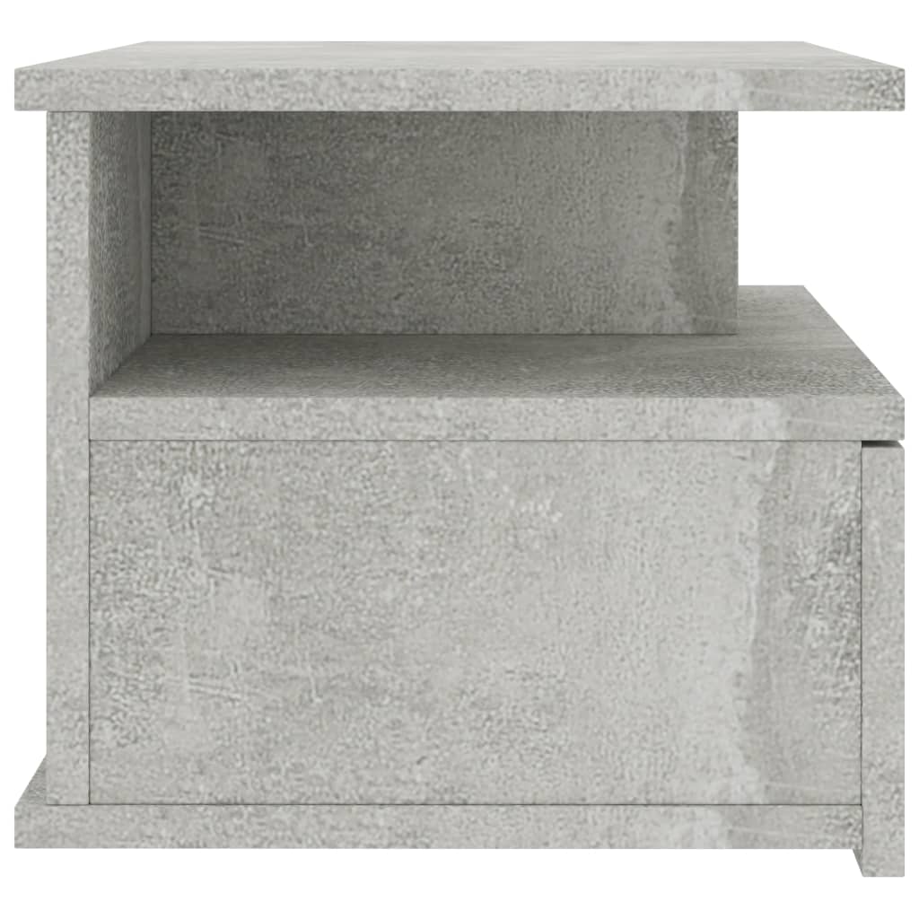Kelluva yöpöytä betoninharmaa 40x31x27 cm - Sisustajankoti.fi