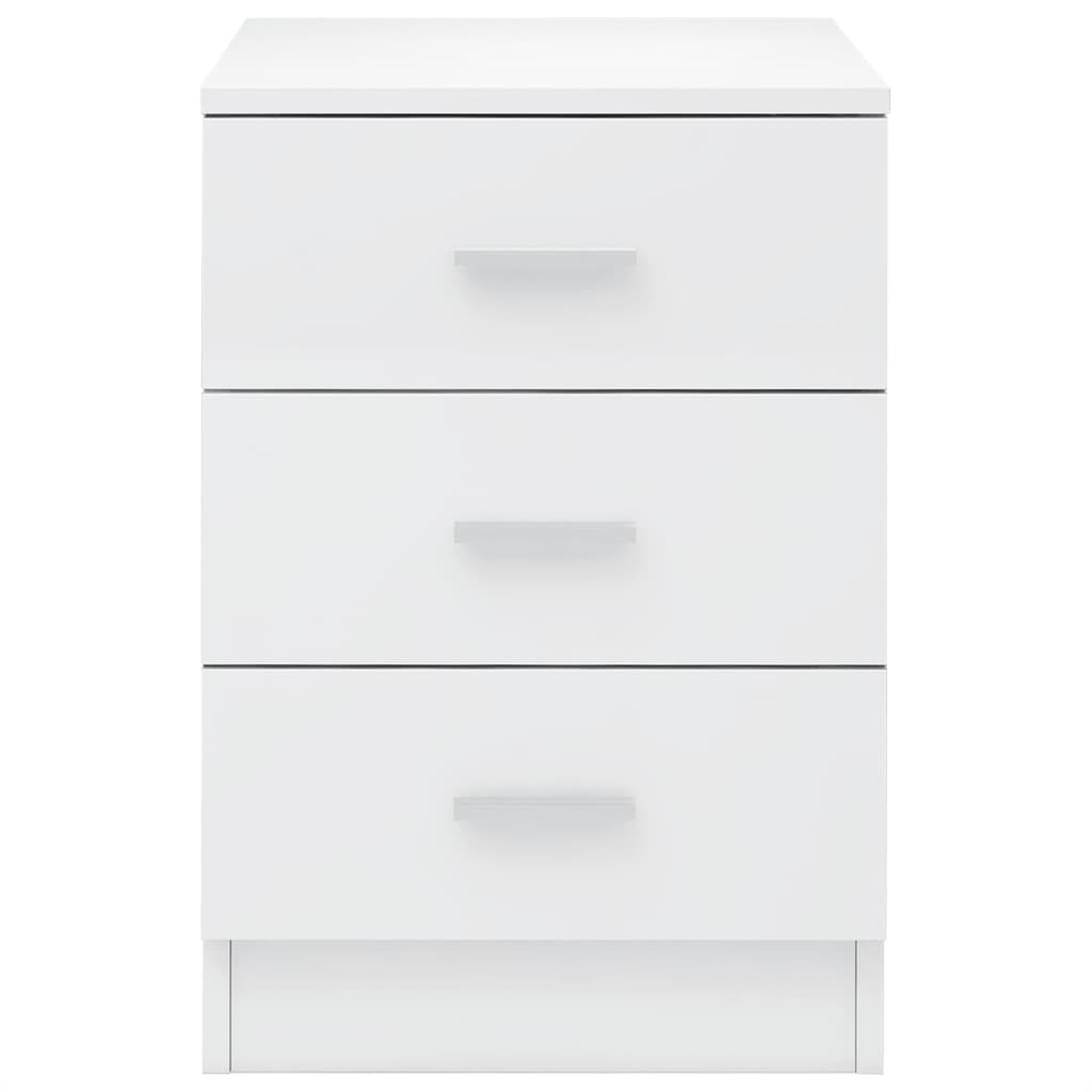 Yöpöytä korkeakiilto valkoinen 38x35x56 cm - Sisustajankoti.fi