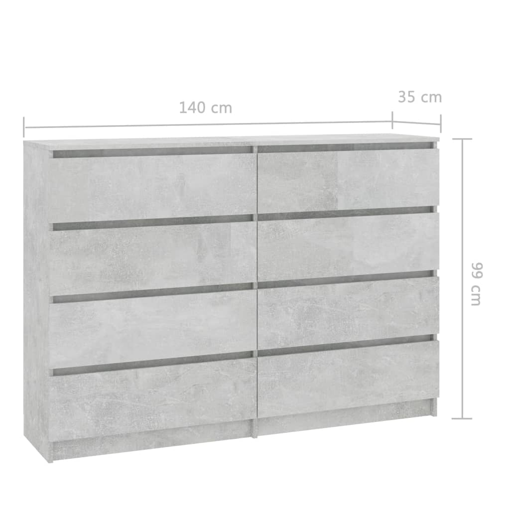 Senkki betoninharmaa 140x35x99 cm - Sisustajankoti.fi