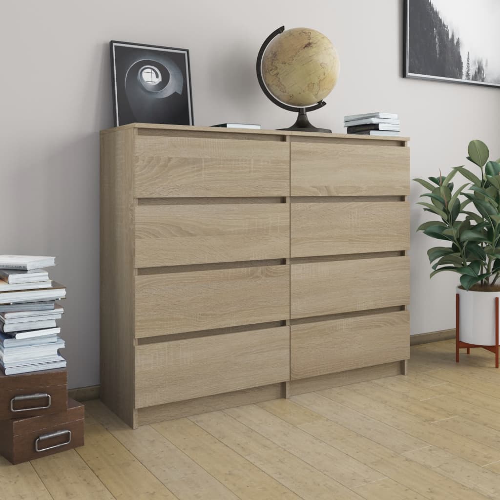Laatikosto senkki Sonoma-tammi 120x35x99 cm - Sisustajankoti.fi