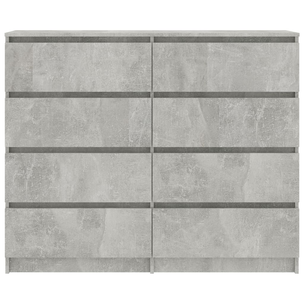 Laatikosto senkki betoninharmaa 120x35x99 cm - Sisustajankoti.fi