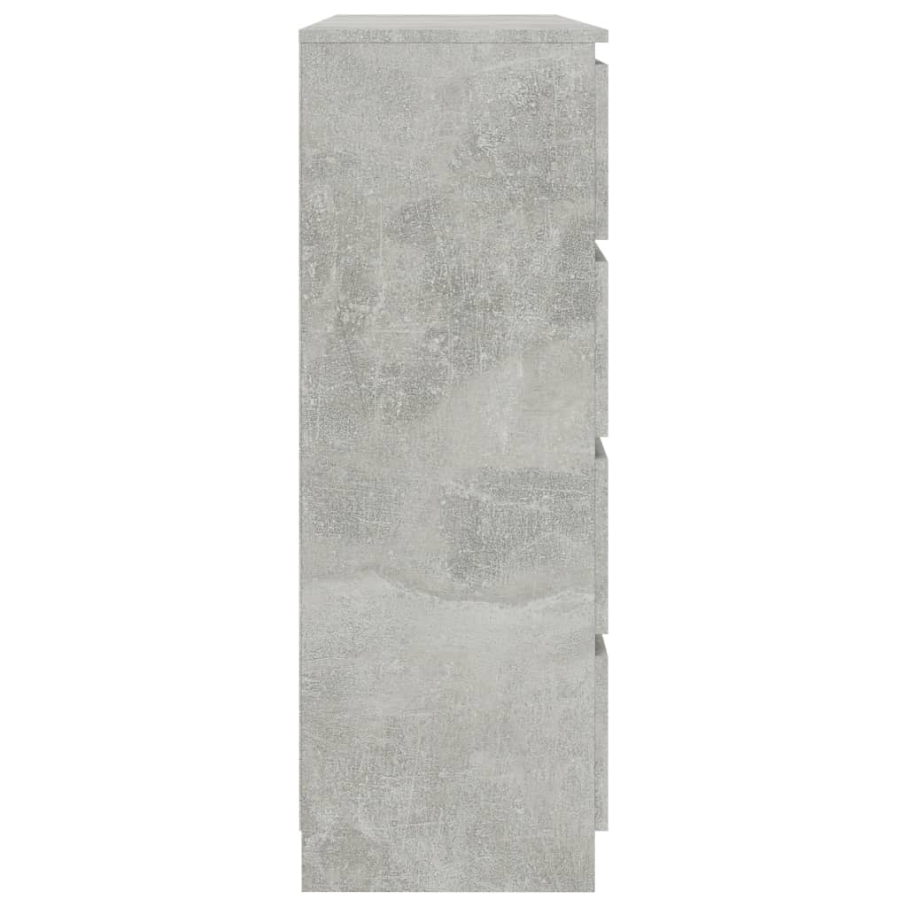 Laatikosto senkki betoninharmaa 120x35x99 cm - Sisustajankoti.fi