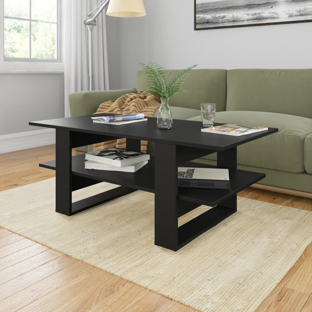 Sohvapöytä musta 110x55x42 cm - Sisustajankoti.fi