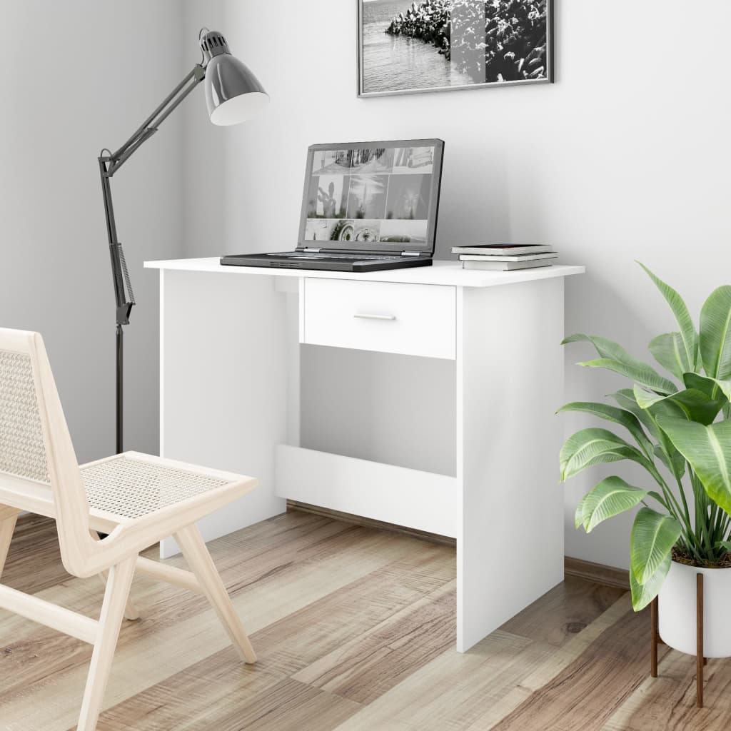 Työpöytä valkoinen 100x50x76 cm - Sisustajankoti.fi