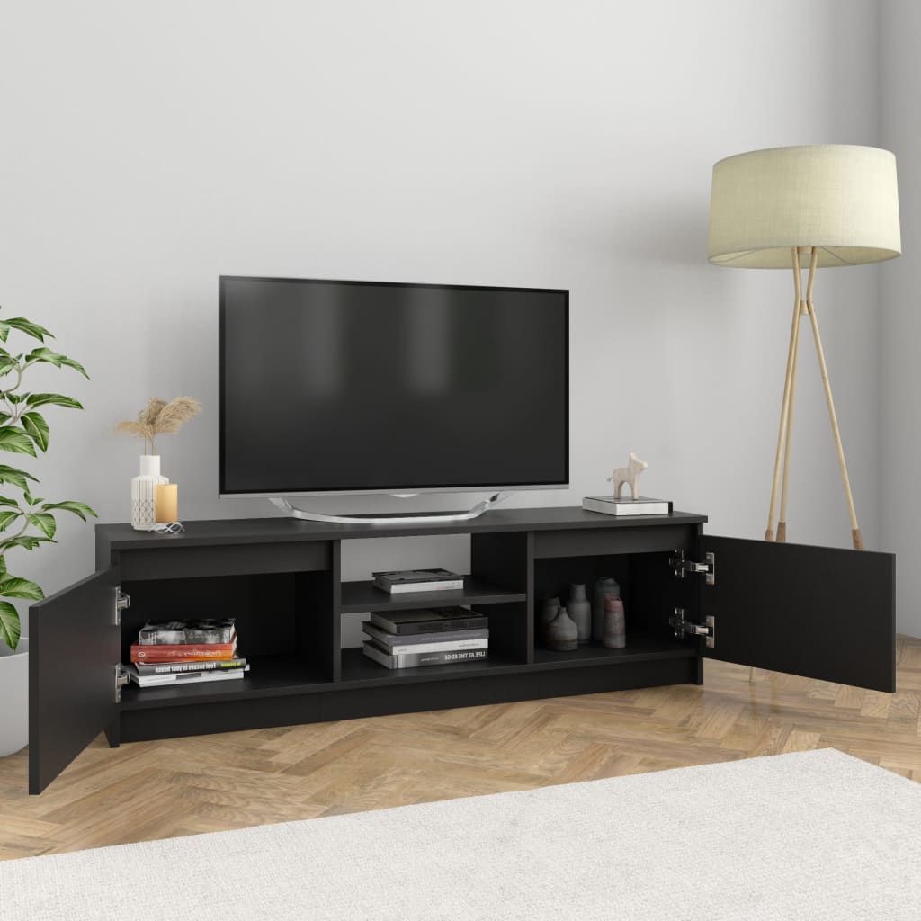 TV-taso musta 120x30x35,5 cm - Sisustajankoti.fi