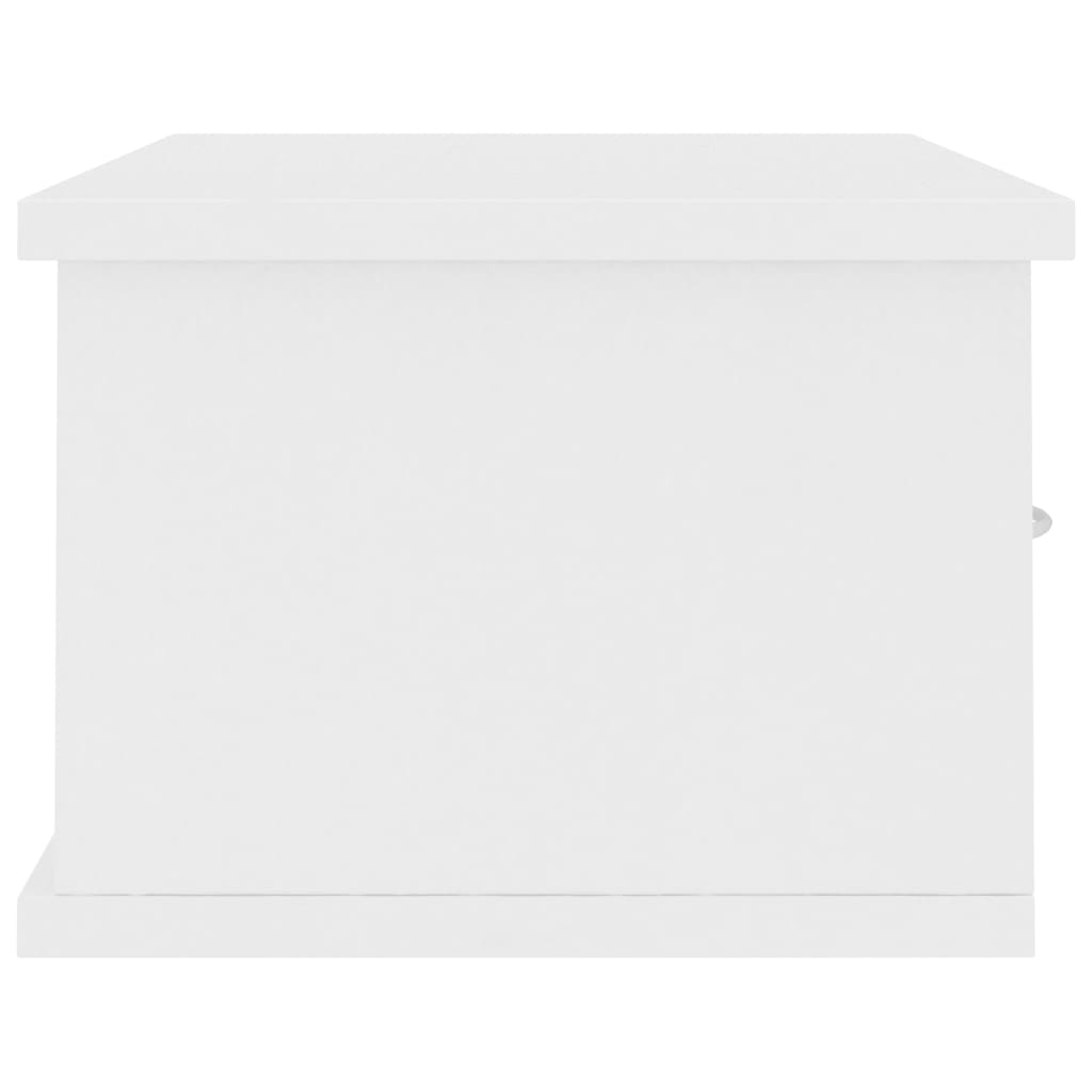 Seinälaatikkohylly valkoinen 60x26x18,5 cm - Sisustajankoti.fi