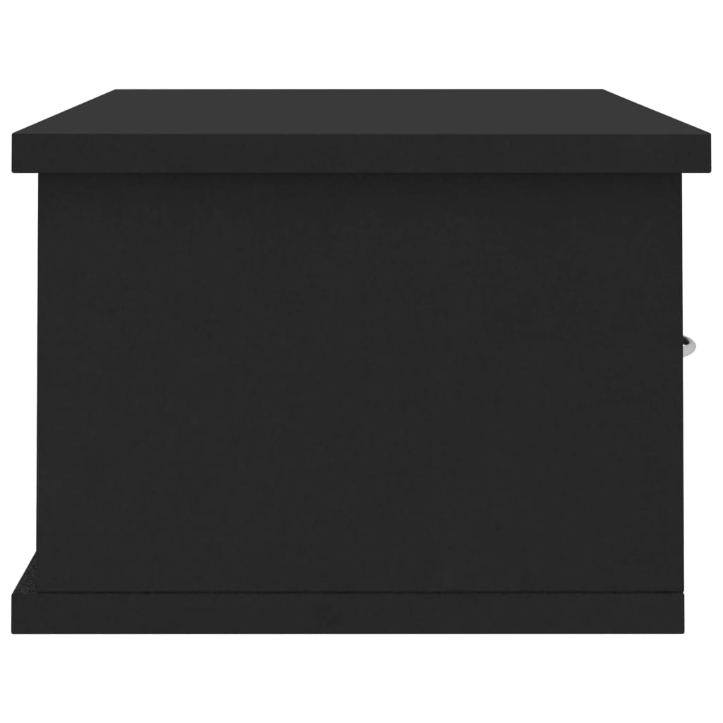 Seinälaatikkohylly musta 60x26x18,5 cm - Sisustajankoti.fi