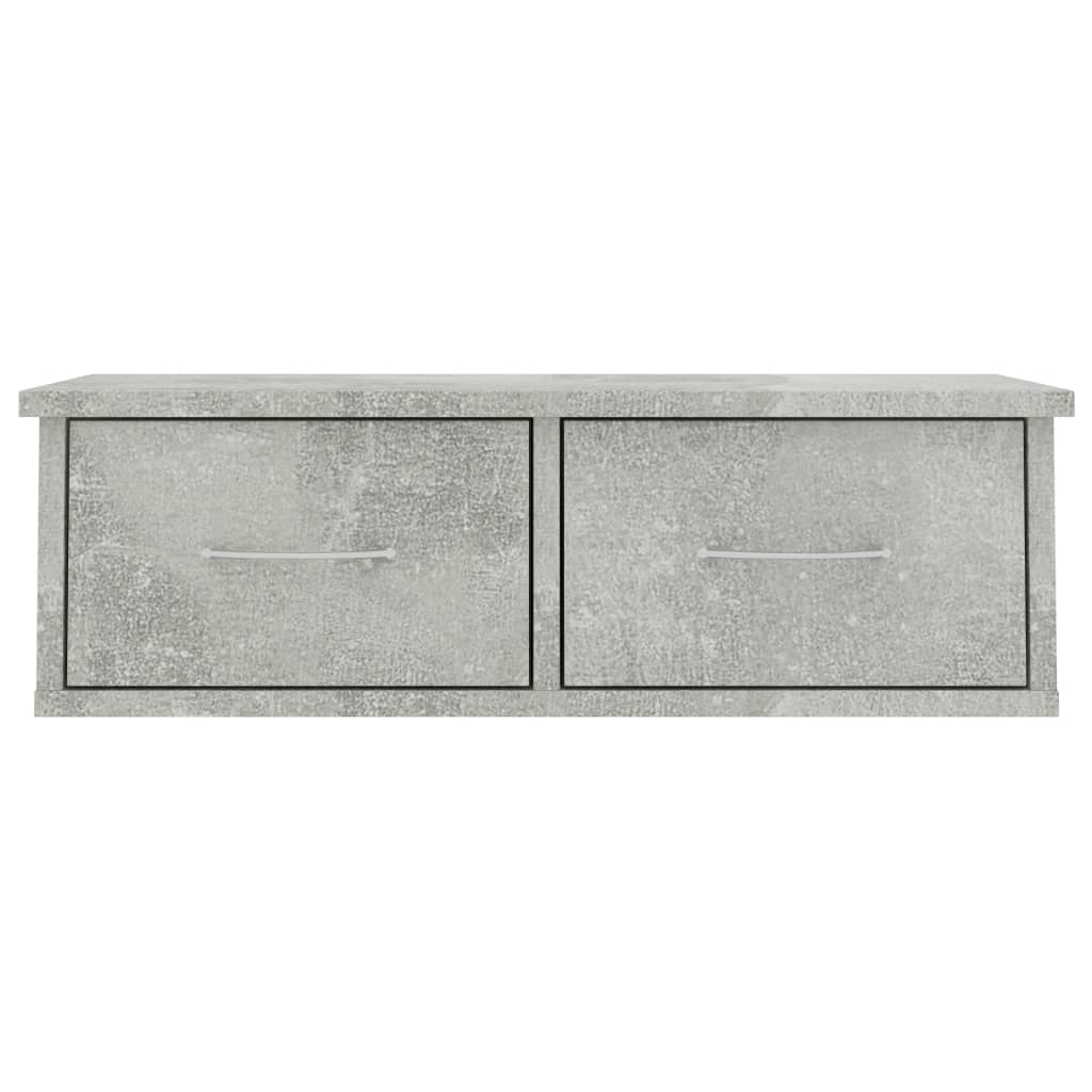 Seinälaatikkohylly betoninharmaa 60x26x18,5 cm - Sisustajankoti.fi