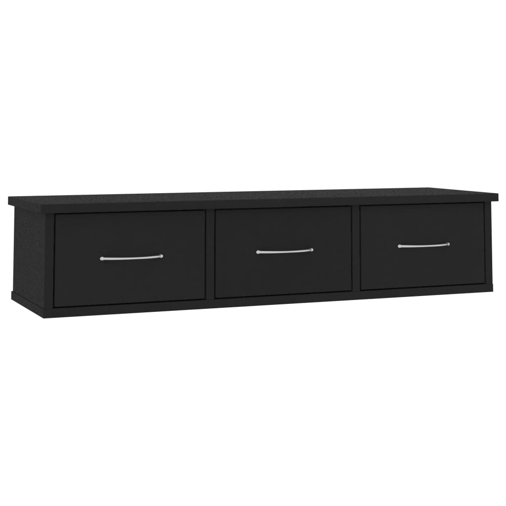 Seinälaatikkohylly musta 88x26x18,5 cm - Sisustajankoti.fi