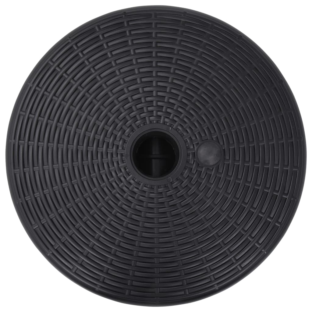 Päivänvarjon alusta hiekka-/vesitäytteinen 24 l musta - Sisustajankoti.fi