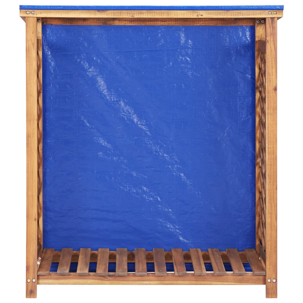 Polttopuuvaja 105x38x115 cm täysi akaasiapuu - Sisustajankoti.fi