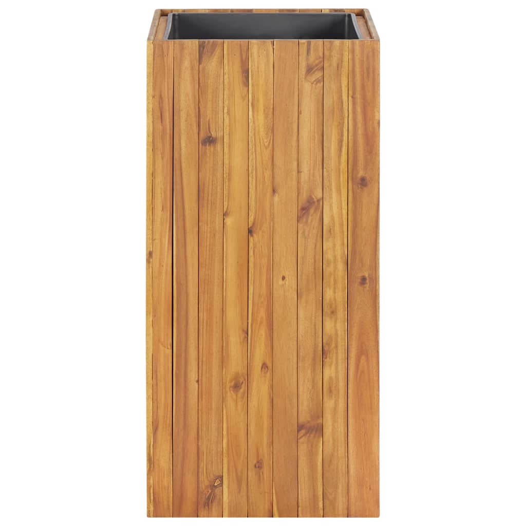 Korotettu kukkalaatikko 43,5x43,5x90 cm täysi akaasiapuu - Sisustajankoti.fi